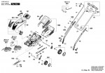 Bosch 3 600 HA6 100 Arm 33 Lawnmower 230 V / Eu Spare Parts